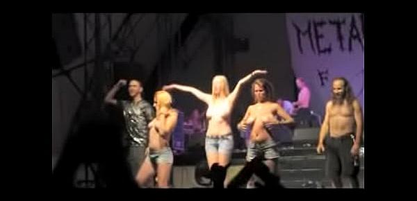  Topless and Nude Girls on Stage - Compilation
